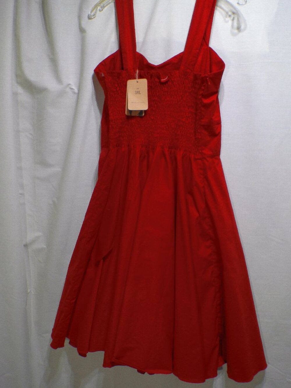Maggie Tang Sundress Plus 3XL Red Retro Pin UP - Picture 4 of 8
